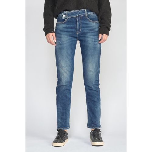 Jeans Jeans 400/17 mom basic taille haute 7/8ème destroy bleu - Le Temps des Cerises - Modalova