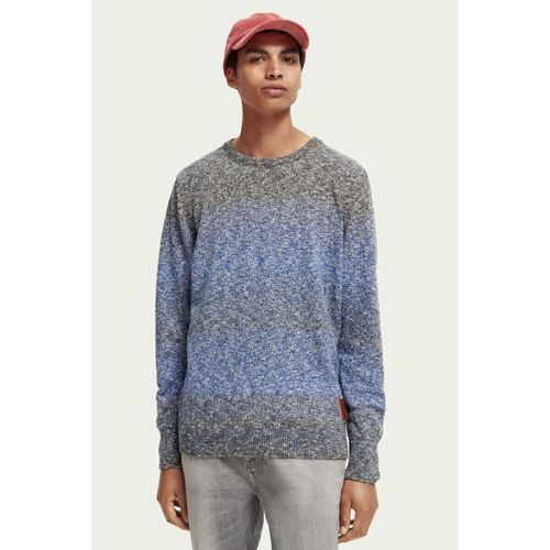 Sweat-shirt Pull Melange Bleu Foncé - Scotch & Soda - Modalova