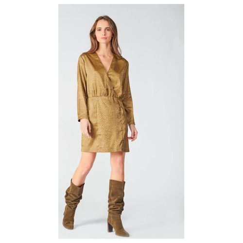 Robe Robe baz en jacquard doré - Le Temps des Cerises - Modalova