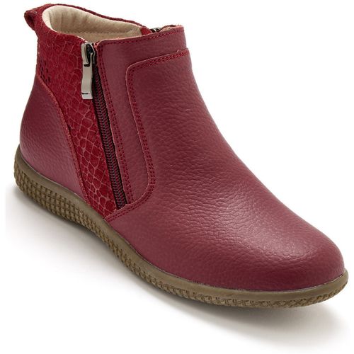 Bottines Boots cuir double zip - Pediconfort - Modalova