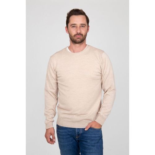 Pull Pull-over Mérinos Col Rond Beige - Suitable - Modalova