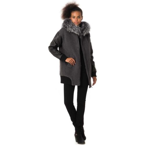 Manteau LIO ANTHRACITE - Intuitions Paris - Modalova