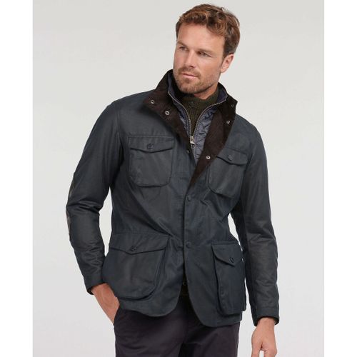 Veste Veste Cirée Ogston Bleu Foncé - Barbour - Modalova