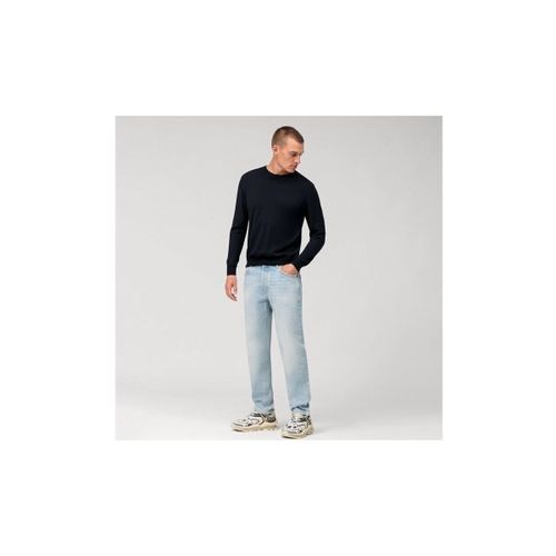 Pull Pull Col Rond Wool Bleu Foncé - Olymp - Modalova