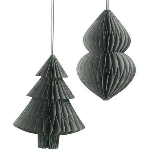 Décorations de noël DECO 'CHRISTMAS MIX' PAPIER X2 - Broste Copenhagen - Modalova