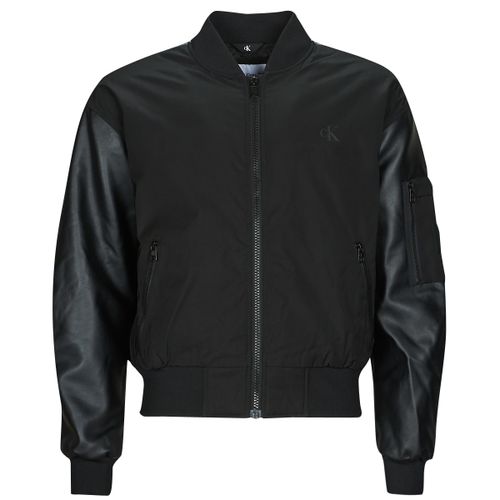 Blouson FAUX LEATHER BOMBER JACKET - Calvin Klein Jeans - Modalova