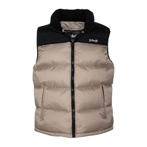 Gilets de costume Doudoune sans manches ref 50339 Beige - Schott - Modalova