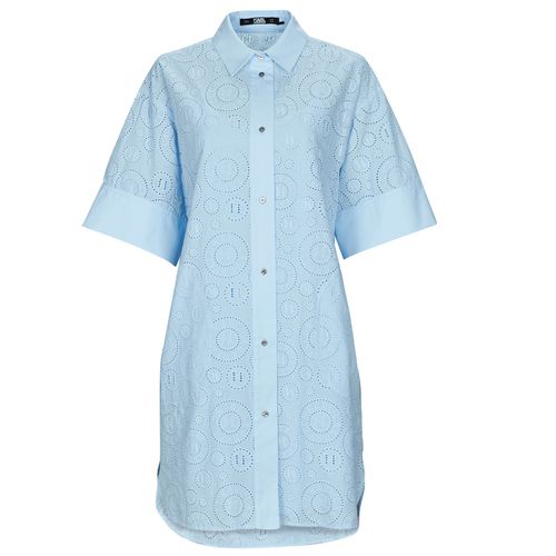 Robe courte BRODERIE ANGLAISE SHIRTDRESS - Karl Lagerfeld - Modalova