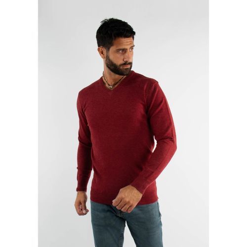 Pull Pull bordeaux touch cashemere avec col V - Hollyghost - Modalova