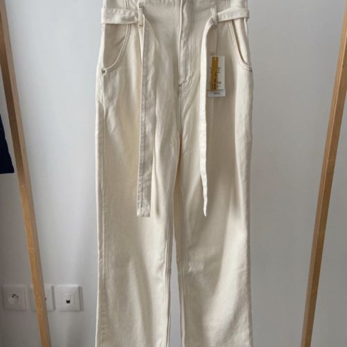 Pantalons large Jean ankle straight - Mango - Modalova