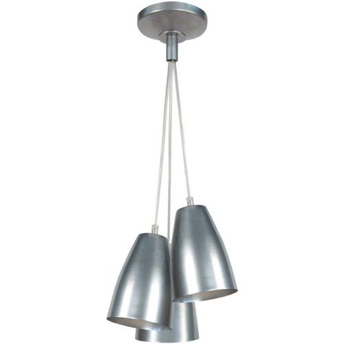 Lustres, suspensions et plafonniers Lustre grappe métal aluminium - Tosel - Modalova