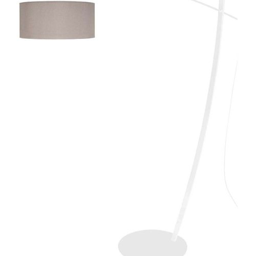 Lampadaires Lampadaire arqué métal blanc et taupe - Tosel - Modalova