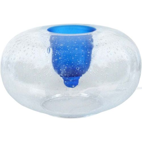 Lampes de bureau Lampe a poser bombé verre bleu - Tosel - Modalova