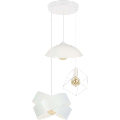 Lustres, suspensions et plafonniers Lustre grappe métal blanc - Tosel - Modalova