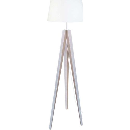 Lampadaires Lampadaire trépied bois blanc d'ivoire - Tosel - Modalova