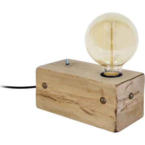 Lampes de bureau Lampe a poser carré bois naturel - Tosel - Modalova