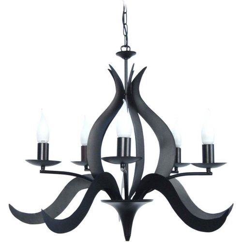 Lustres, suspensions et plafonniers Lustre multi bras métal noir - Tosel - Modalova