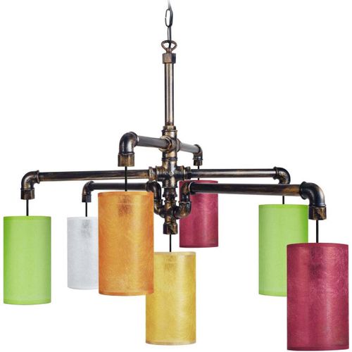 Lustres, suspensions et plafonniers Lustre multi bras métal noir et cuivre multicolor - Tosel - Modalova