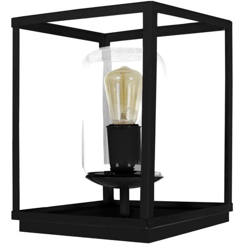 Lampes de bureau Lampe a poser carré métal noir et transparent - Tosel - Modalova