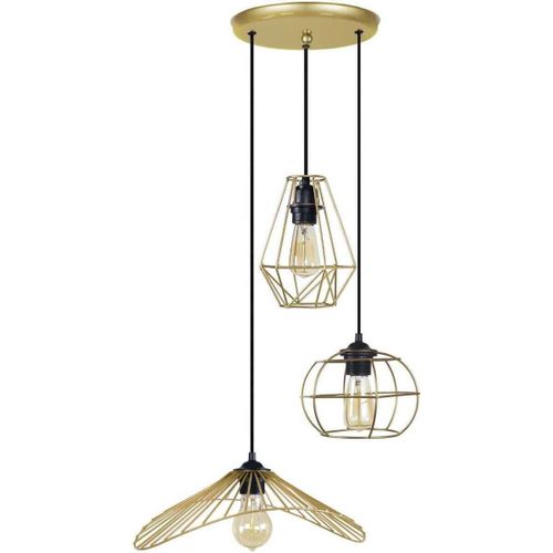 Lustres, suspensions et plafonniers Lustre grappe métal or - Tosel - Modalova