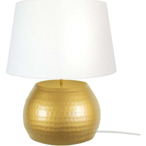 Lampes de bureau Lampe de salon globe métal or et blanc - Tosel - Modalova