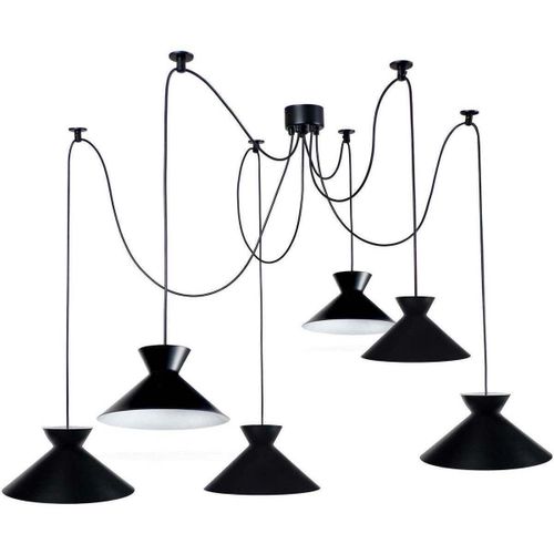 Lustres, suspensions et plafonniers Lustre grappe métal noir - Tosel - Modalova