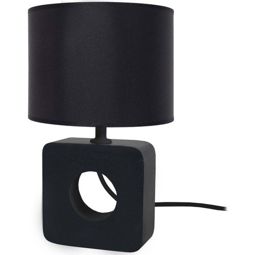 Lampes de bureau Lampe de chevet carré bois noir - Tosel - Modalova