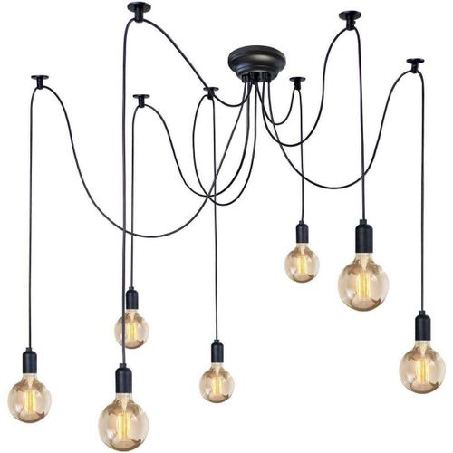 Lustres, suspensions et plafonniers Lustre grappe métal noir - Tosel - Modalova