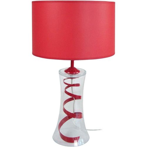 Lampes de bureau Lampe a poser évasée verre rouge - Tosel - Modalova