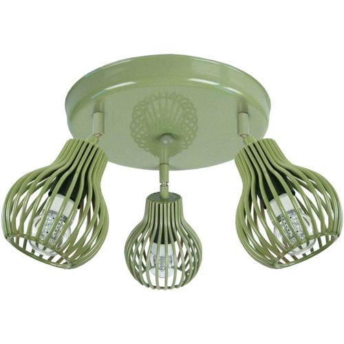 Spots Plafonnier articulé métal vert kaki - Tosel - Modalova