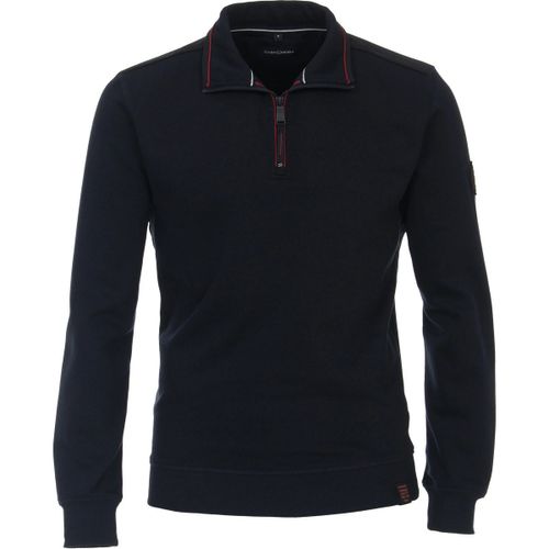 Sweatshirts Pull Demi-Zip Bleu Foncé - Casamoda - Modalova