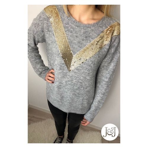 Pull Pull triangle Sequins Bucarest - Jeunes Et Jolies - Modalova