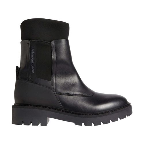 Bottines combat mix chelsea boot - Calvin Klein Jeans - Modalova