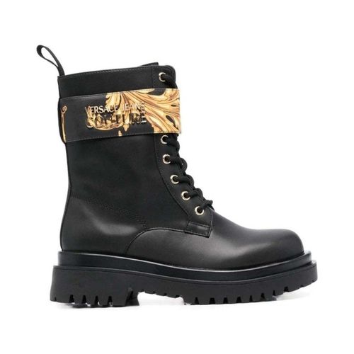 Bottines black gold casual closed booties - Versace Jeans Couture - Modalova