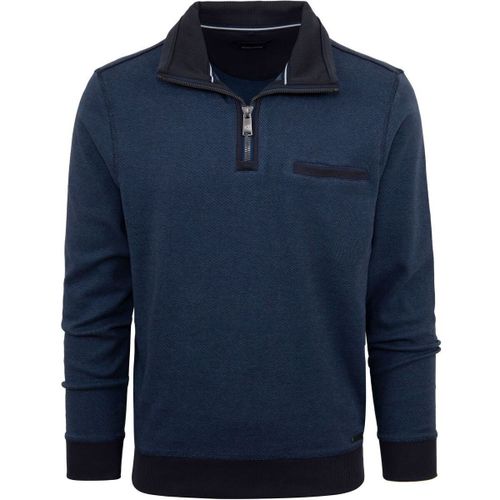 Sweatshirts Pull Demi-Zip Bleu - Casamoda - Modalova