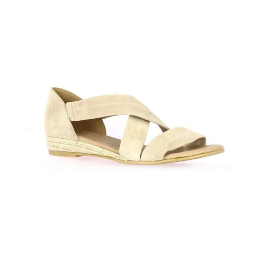 Sandales compensées Nu pieds cuir velours - Exit - Modalova