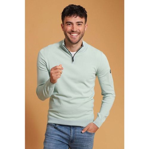 Sweatshirts Pull Vert Menthe Demi-Zip - Suitable - Modalova