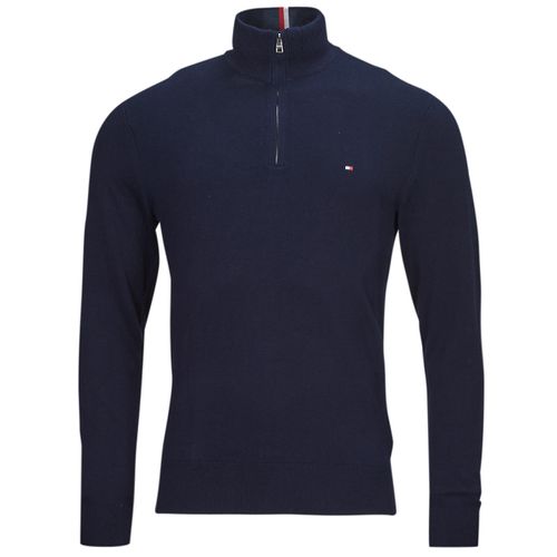 Pull PIMA ORG CTN CASHMERE ZIP MOCK - Tommy Hilfiger - Modalova