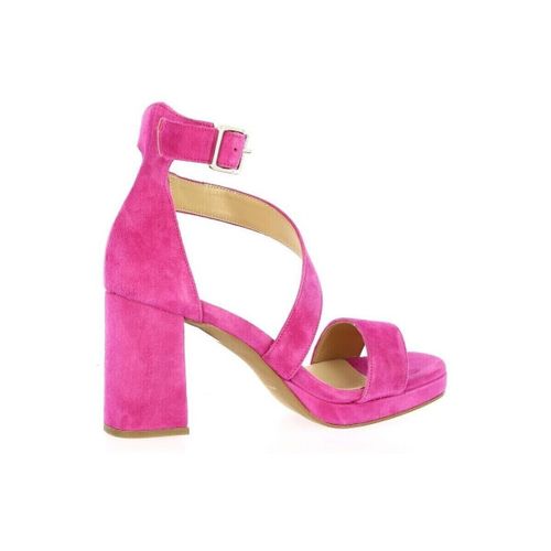 Sandales à talon Nu pieds cuir velours - Pao - Modalova