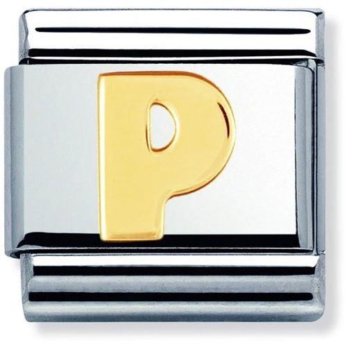 Pendentifs Maillon Alphabet lettre P or - Nomination - Modalova