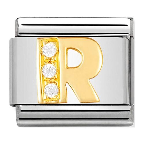 Bracelets Maillon Alphabet lettre R or + OZ - Nomination - Modalova
