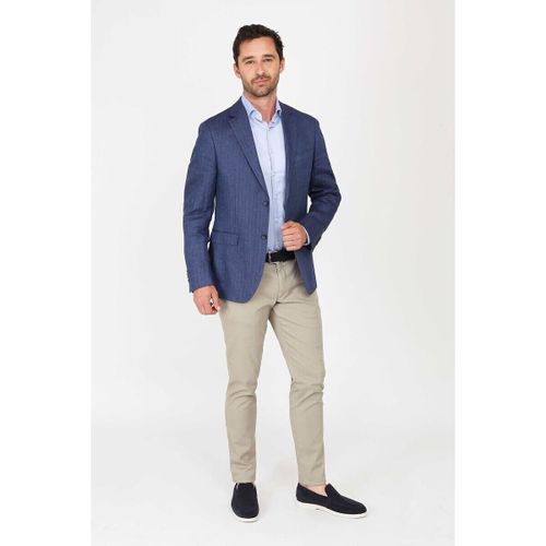 Veste Veste de Costume De Lin Bleu Royal - Suitable - Modalova