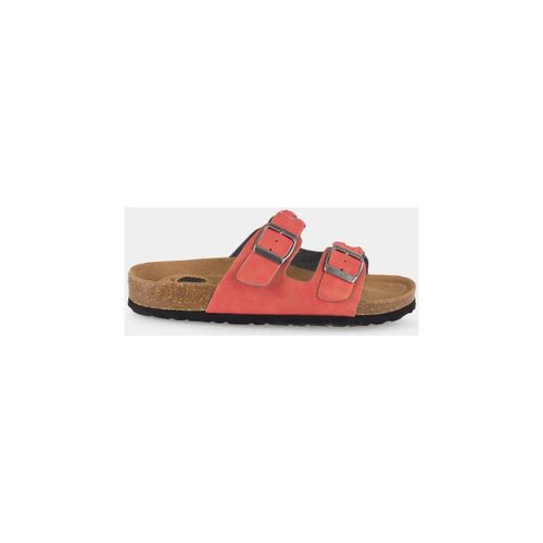 Sandales plates Mules s à double bride ajustable, corail - Vera Collection - Modalova