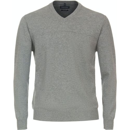 Sweatshirts Pull Col-V Gris - Casamoda - Modalova