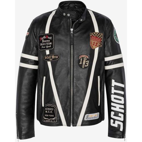 Veste Schott LCBIKERBADGE BLACK - Schott - Modalova