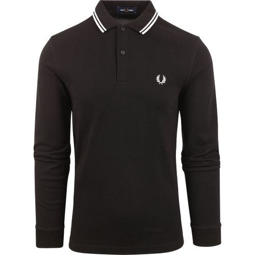 T-shirt Polo à manches longues Noir 350 - Fred Perry - Modalova