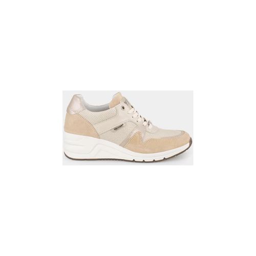 Baskets Tennis s compensées en Cuir, Beige - Vera Collection - Modalova