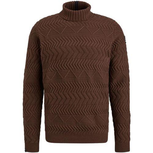 Sweatshirts Pull Knitted Col Roulé Marron - Vanguard - Modalova