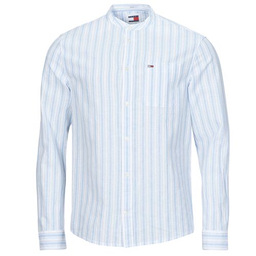 Chemise TJM MAO STRIPE LINEN BLEND SHIRT - Tommy Jeans - Modalova