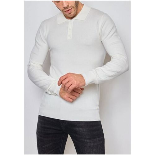 Pull Kebello Pull col polo H, Blanc - Kebello - Modalova
